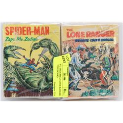 LOT OF 2 SPIDERMAN/LONE RANGER BIG LITTLE BOOKS.