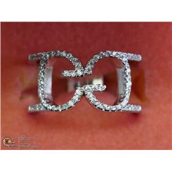 20) STERLING SILVER CUBIC ZIRCONIA RING