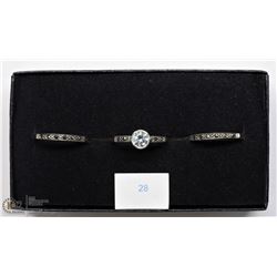 28) SET OF 3 ASST STERLING SILVER RINGS W/ CZ