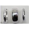 Image 1 : 44) LOT OF 3 ASSORTED STERLING SILVER RINGS