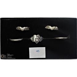 45) LOT OF 5 ASSORTED STERLING SILVER RINGS