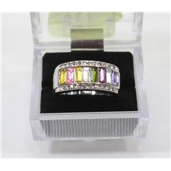 WOMAN  INLAID MULTICOLOR STONE CRYSTAL FEMALE