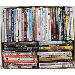 FLAT OF ASSORTED DVDS