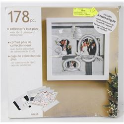COLLECTORS BOX WITH SCRAPBOOKING KIT  ( CRAFTS )