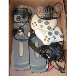 BOX OF XBOX ACCESSORIES - INCL.