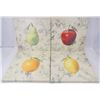Image 1 : 4 SILK SCREEN ON CANVAS FRUIT PRINTS FROM CHINCIS