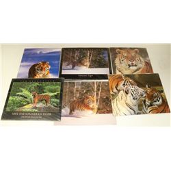 LOT OF 7 TIGER PRINTS/PICTURES INCL.