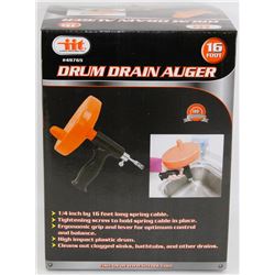 NEW 16FOOT DRUM DRAIN AUGER
