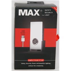 NEW MAX SAFETY SECURITY LIGHT - SIMPLY PLUG IT IN!