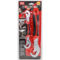 NEW POSEIDON SET OF 2 UNIVERSAL WRENCHES 8-32MM