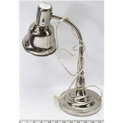 PHYSICIANS DESK LAMP W/ GOOSENECK ARM BRUSHED