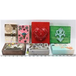 SERIES OF 7  WALL ART BLOCKS