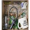 Image 1 : LARGE BOX OF BEER MUGS & GLASSES INCL.