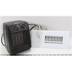 SPACE HEATER AND HEAT REGISTER W/ NEW BLOWER FAN