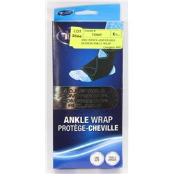 TRAINERS CHOICE ADJUSTABLE COMPRESSION ANKLE WRAP