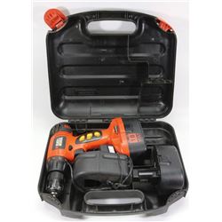 BLACK AND DECKER 18V DRILL WITH CHARGER,