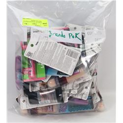 LARGE BAG OF ASSORTED MAKEUP INCL MASCARA, BROW