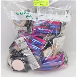 LARGE BAG OF ASSORTED MAKEUP INCL MASCARA, BROW