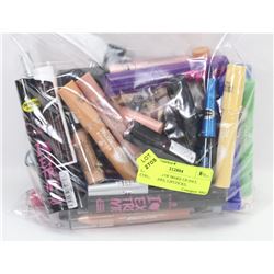 LARGE BAG OF MAKE UP INCL CONCEALERS, LIPSTICKS,
