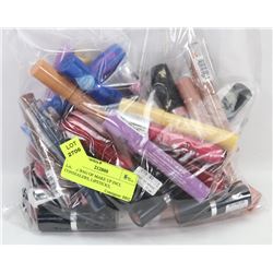 LARGE BAG OF MAKE UP INCL CONCEALERS, LIPSTICKS,