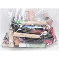 LARGE BAG OF MAKE UP INCL CONCEALERS, LIPSTICKS,