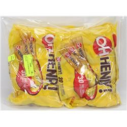 LARGE LOT OF OH HENRY SNACK SIZE BARS