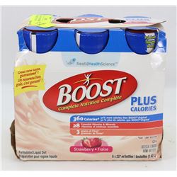 6 PACK BOOST STRAWBERRY MEAL SUPPLEMENTS (JUL2018)