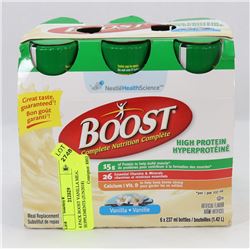 6 PACK BOOST VANILLA MEAL SUPPLEMENTS (JUN2018)