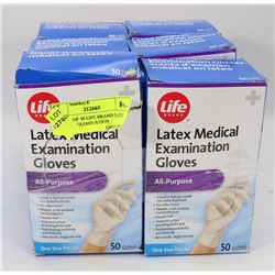 6 BOXES OF 50 LIFE BRAND LATEX MEDICAL EXAMINATION