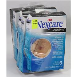 6 BOXES OF 3M ASSORTED WOUND DRESSINGS
