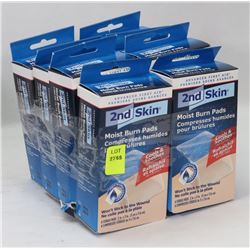 8 BOXES OF 2ND SKIN MOIST BURN PADS