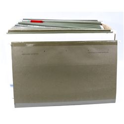 BOX OF 60 PLUS LEGAL SIZE HANGING FOLDERS