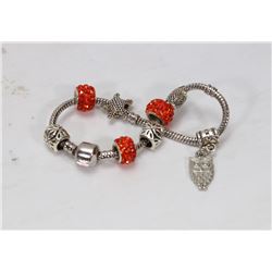 PANDORA STYLE CHARM BRACELET