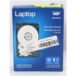 WD LAPTOP 1 TB INTERNAL HARD DRIVE, NEW IN BOX