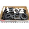 Image 1 : FLAT OF WOOD BLOCK LETTERS, WILL SPELL LOVE, FAITH