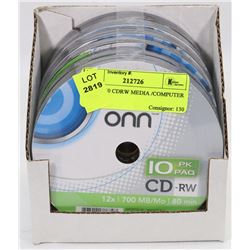 LOT OF 60 CDRW MEDIA /COMPUTER DISKS