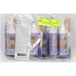 LOT OF 6 COVERGIRL AGE DEFYING MAKE UP & SUNSCREEN