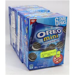 LOT OF 5 MINI OREO COOKIES 180G EACH