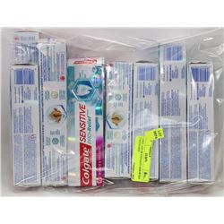 LARGE LOT OF COLGATE ASSORTED TOOTHPASTE