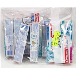 LARGE LOT OF COLGATE ASSORTED TOOTHPASTE