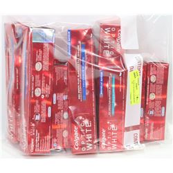 LARGE LOT OF COLGATE ASSORTED TOOTHPASTE