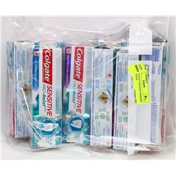 LARGE LOT OF COLGATE ASSORTED TOOTHPASTE