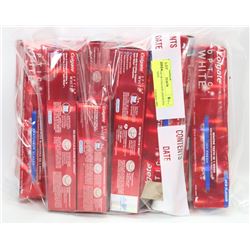 LARGE LOT OF COLGATE ASSORTED TOOTHPASTE