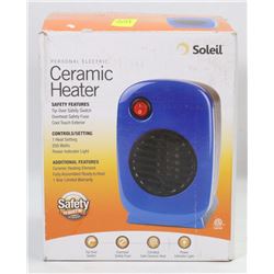 SOLEIL PERSONAL ELECTRIC CERAMIC HEATER
