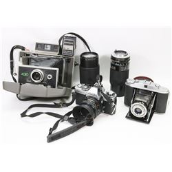 3 VINTAGE CAMERAS INCL DENTURA 66 DELUXE ,