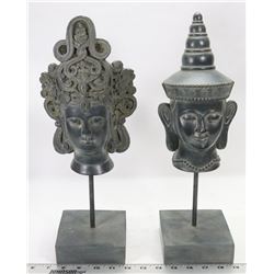 2 TIBETAN BUDDHA STATUES,