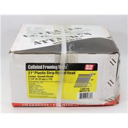 CASE OF COLLATED FRAMING NAILS 21DEGREE
