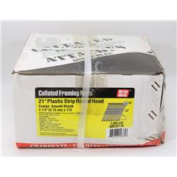 CASE OF COLLATED FRAMING NAILS 21DEGREE