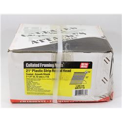 CASE OF COLLATED FRAMING NAILS 21DEGREE
