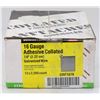Image 1 : CASE OF 16 GAUGE ADHESIVE COLLATED 7/8" GALVANIZED